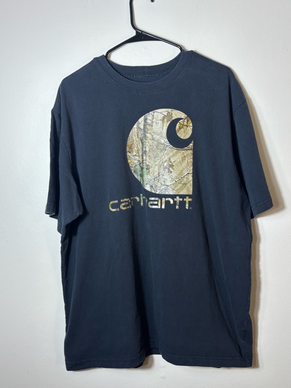Men’s Carhartt Camo Black Logo Realtree Tshirt